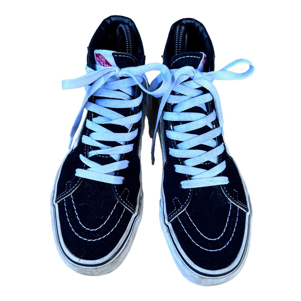 VANS Classic High Top Unisex Black/White Old Skool Sk8-Hi Sneakers M 4.5 W 6